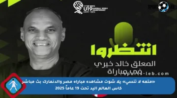 «متعة لا تنسى» يلا شوت مشاهدة مباراة مصر والدنمارك بث مباشر كأس العالم اليد تحت 19 عاماً 2025